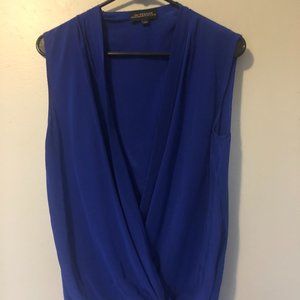 Beautiful Royal Blue Silk Blouse